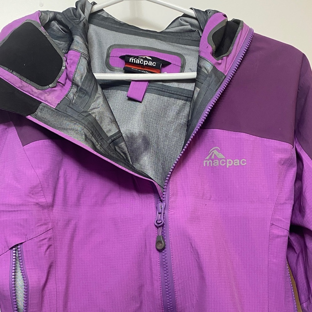 Macpac Vibrant Purple Outdoor Jacket for kids